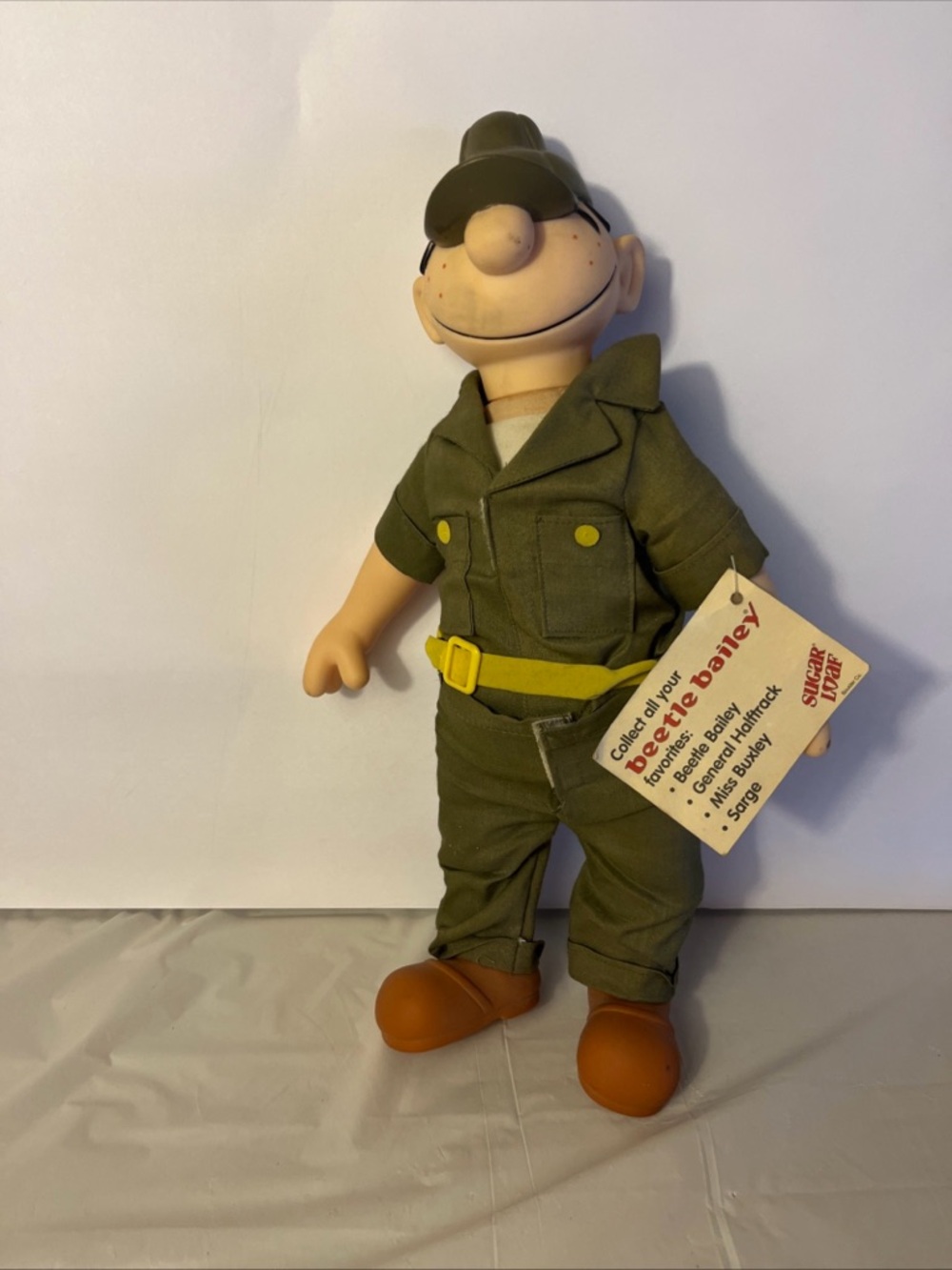 Beetle Bailey Vintage Military Doll - Olive Green Outfit 15”